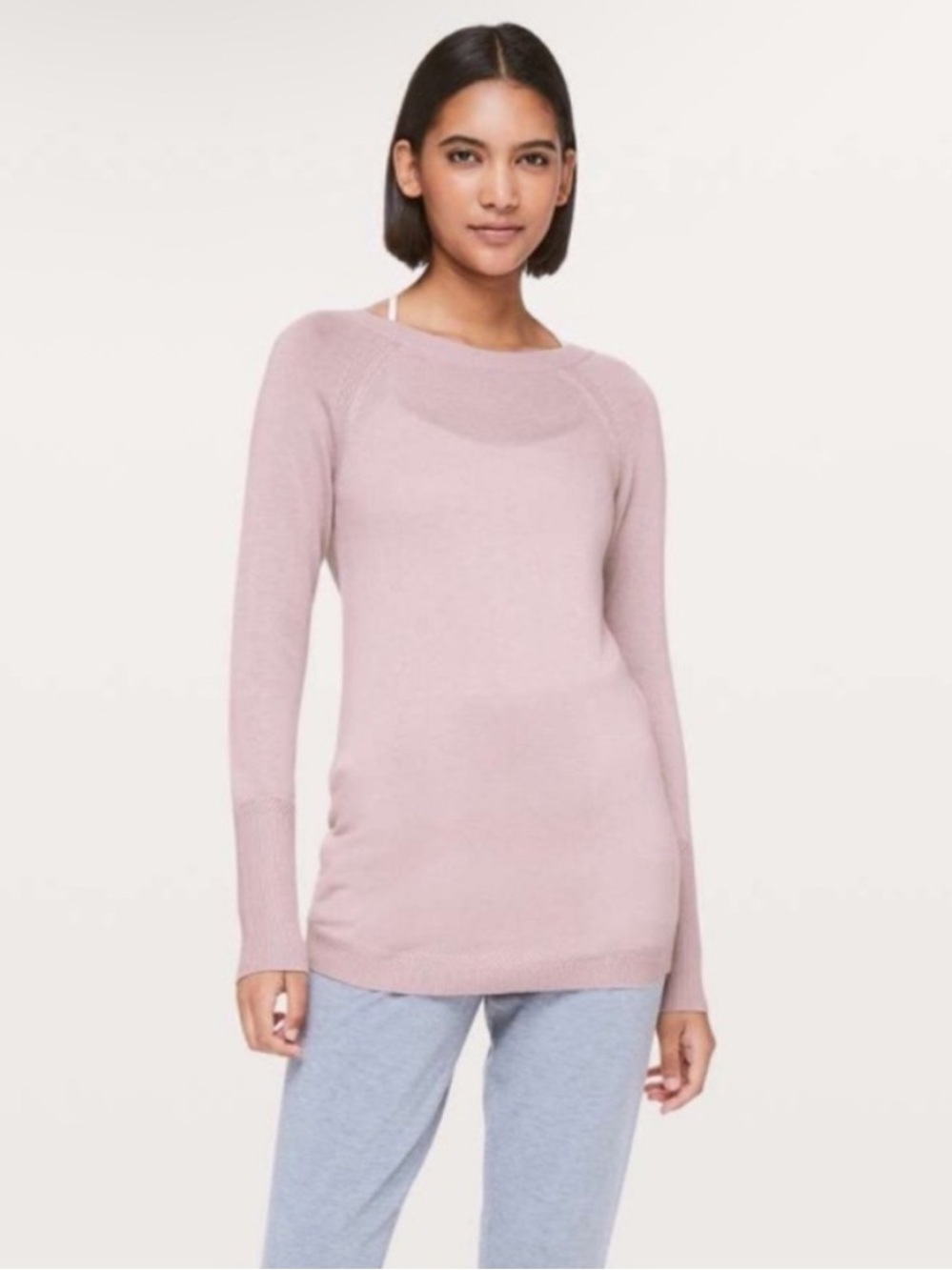 Lululemon Smoky Blush Unity Drop Back Sweater